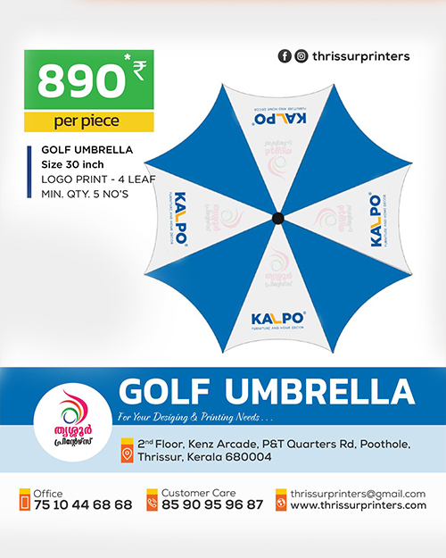 Umbrella printing branding Kerala