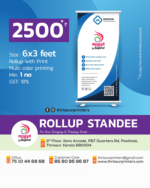 Roll up standee printing Kerala