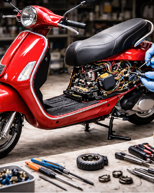 Electric scooter repair service in Thrissur